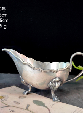 欧洲vintage旧物镀银摆件