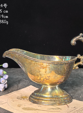 欧洲vintage旧物镀银摆件