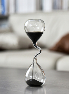 创意细颈艺术沙漏计时器个性家居摆件毕业季情人节圣诞节礼物