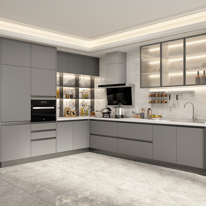 金牌橱柜厨柜定制石英石一体台面家用厨房橱柜定制防刮花灶台柜,淘宝优惠券,粉丝福利购,淘宝优惠卷