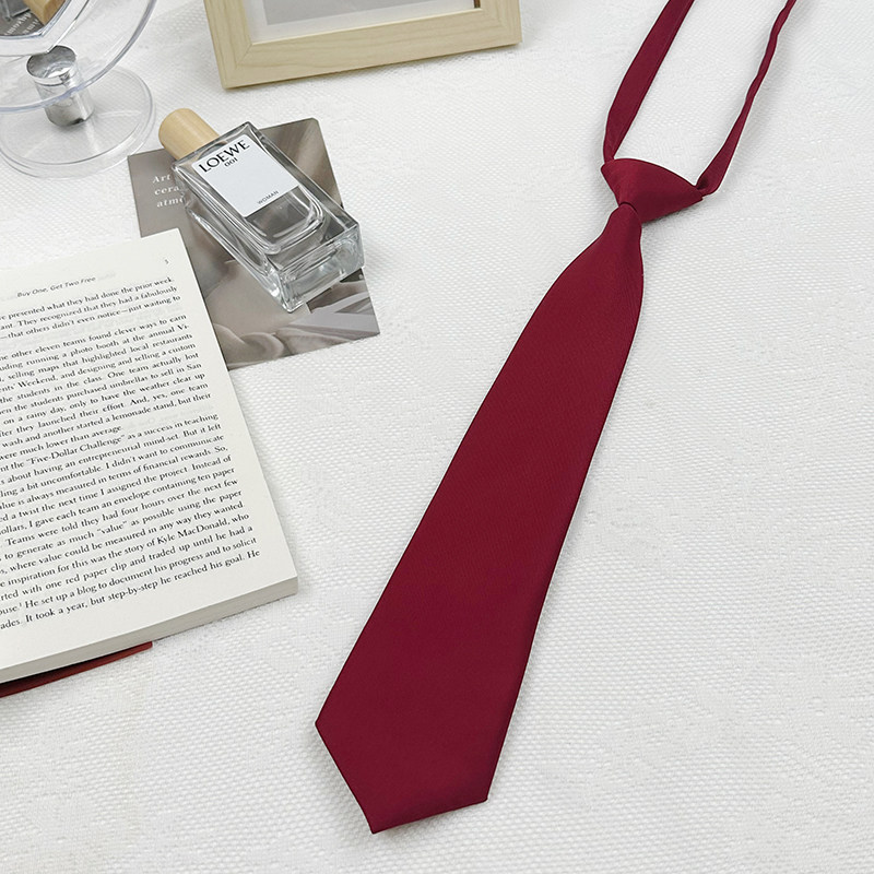 东京岁时记jk日系条纹领带原创学生学院风酒红色红色纯色小物合集,淘宝优惠券,粉丝福利购,淘宝优惠卷