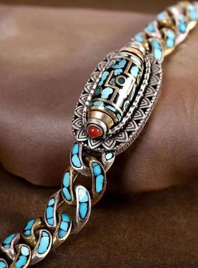 2025新款时尚高档六字真言九眼天珠手链