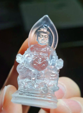 厂家直销广泽尊者立体佛像吊坠郭天王本命年挂件项链惠古琉璃
