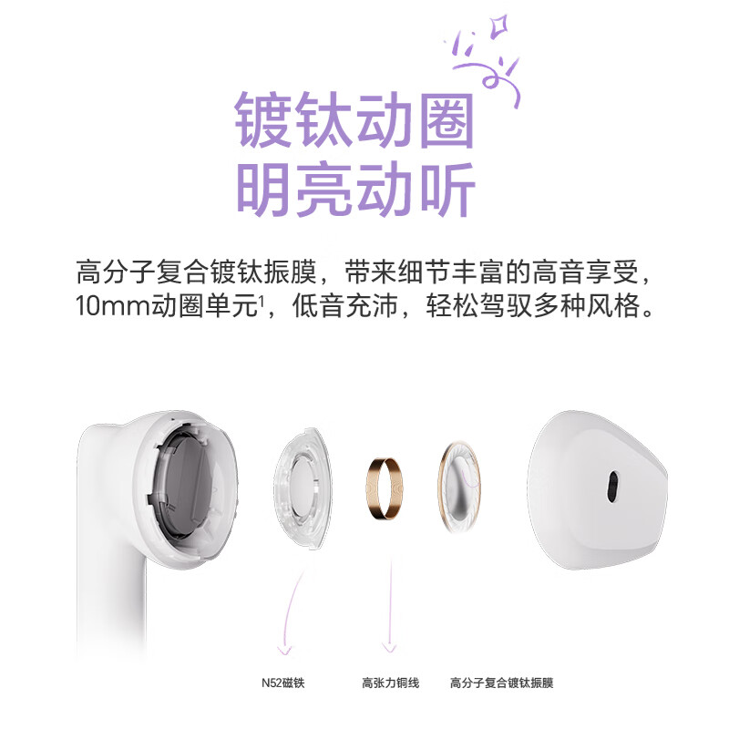 荣耀Earbuds X6无线蓝牙耳机通话降噪舒适佩戴入耳式运动游戏 - 图1