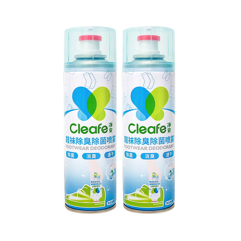 Cleafe净安鞋袜除臭除菌喷雾杀菌剂球鞋柜子脚臭空气清新去异味香