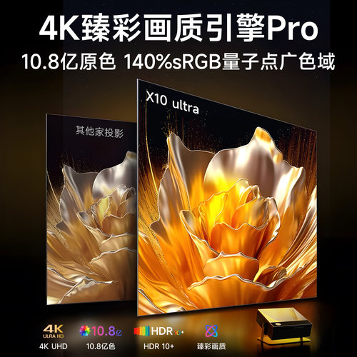 政府补贴26新款十大名牌激光投影仪家用白天4k超高清8k解码极清投影机可连手机办公用会议商务卧室家庭影院3d - 图1