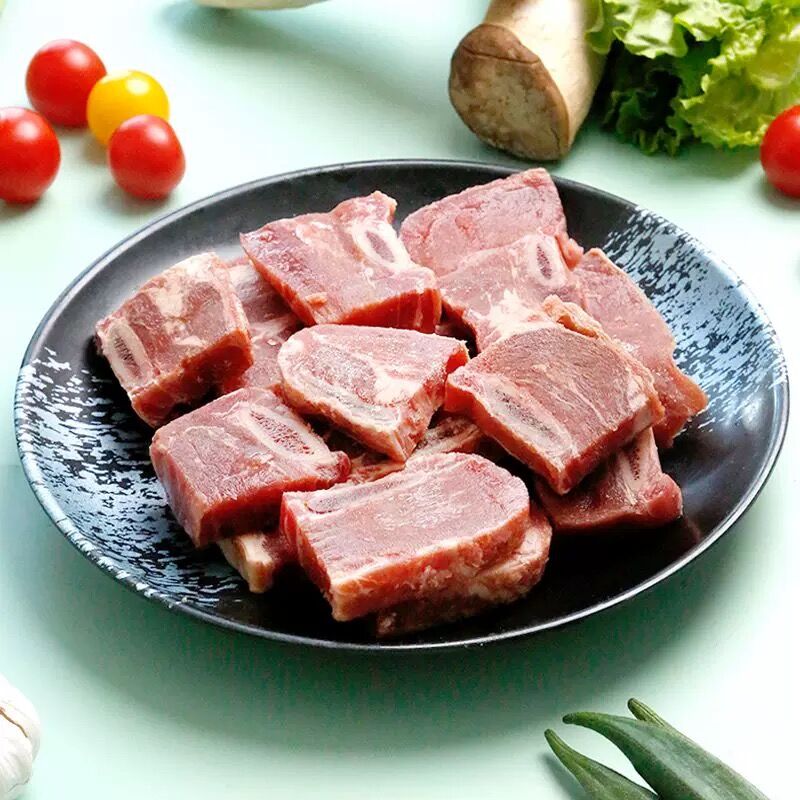 明赞黑椒牛仔骨20包*400g带骨牛排腌制牛肉肋排冷冻半成品酒店食-图0