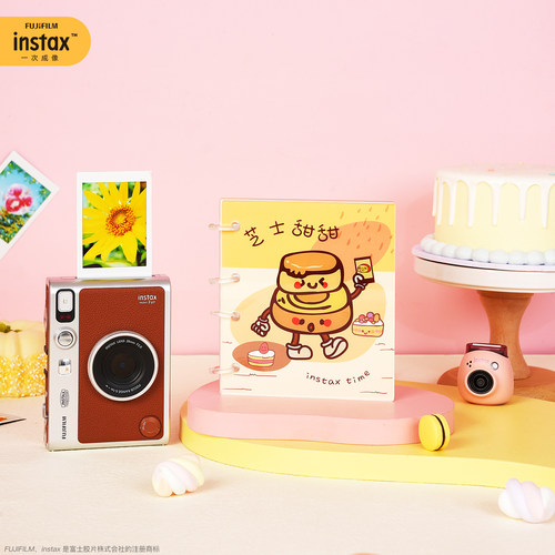 【官方正品】富士instax一次成像迷你相册可爱大容量莓时莓刻拍立得相纸相册 - 图2