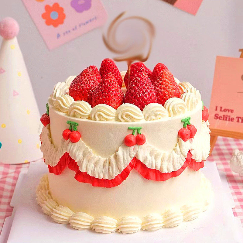 2026仿真手绘定制裱花奶油生日蛋糕模型节日水果蛋糕主题限定,淘宝优惠券,粉丝福利购,淘宝优惠卷