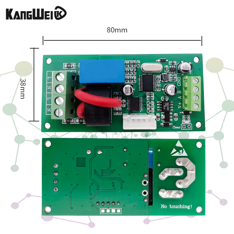 隔离220V交流电能计量电流电压功率采集模块传感变送器数显Modbus - 图2