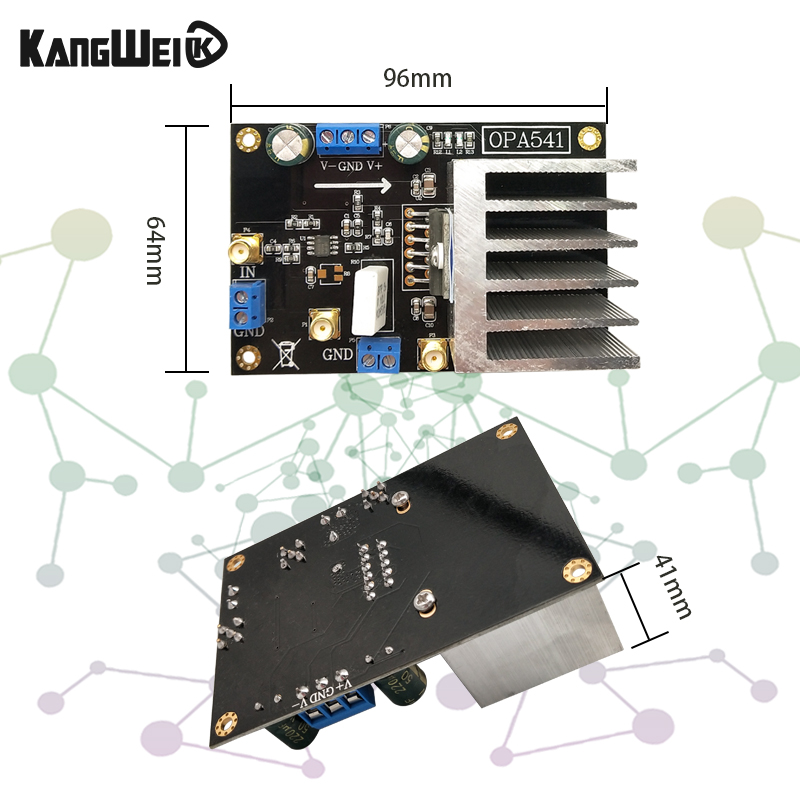 OPA541模块低频功率放大器音频放大器5A电流高电压大电流功放板-图0