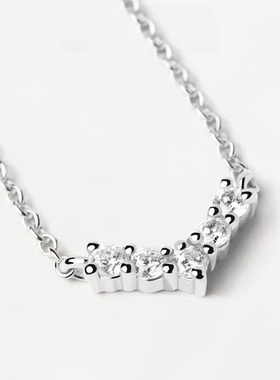 女纯银镶钻高级感时尚百搭锁骨链