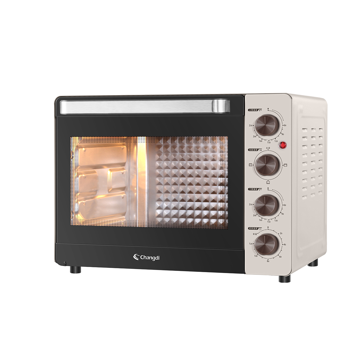 长帝电烤箱32升家用大容量多功能全自动小型控迷你蛋糕烘焙烤箱 - 图0