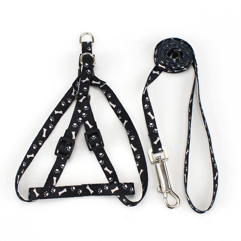 涤纶印花狗狗牵引绳宠物胸背带猫咪牵引带遛狗绳中小型犬项圈用品,淘宝优惠券,粉丝福利购,淘宝优惠卷