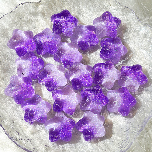 爆款极光萤火虫夜光胖星星配饰手工diy发夹奶油胶手机壳配件咕卡 - 图3