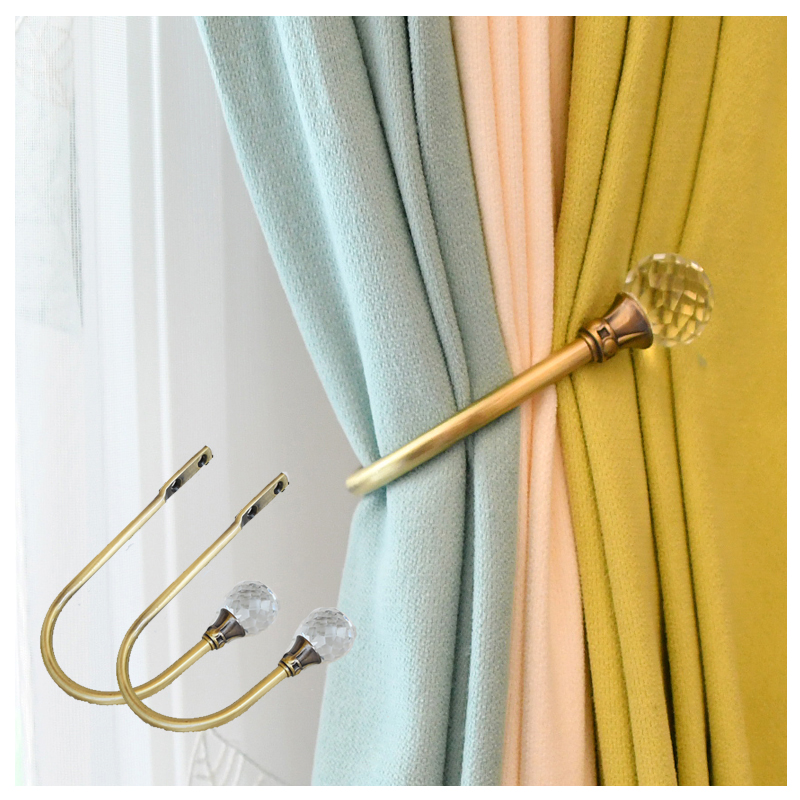 天河花边客厅窗帘浴帘墙钩挂球绑带粘贴免打孔浴帘U型弯水晶厂家,淘宝优惠券,粉丝福利购,淘宝优惠卷