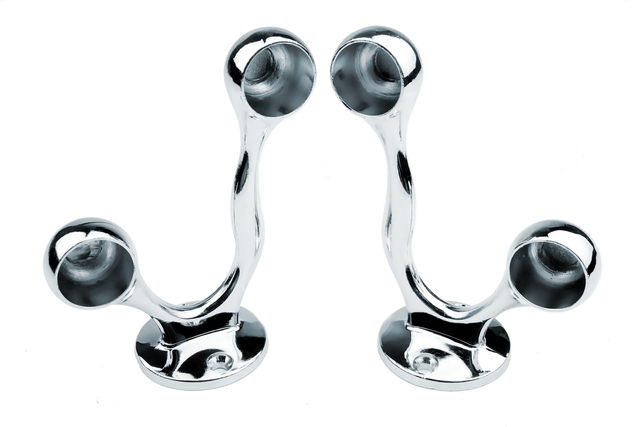 Stainless Steel Accessories Tube Holder Double Rod Towel Rack