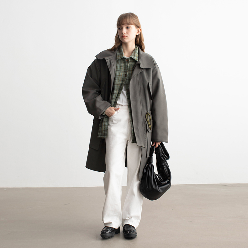 MESTLA 抗皱不掉色直筒 柔软显瘦高牛仔裤 松弛感复古垂感阔腿长 - 图1