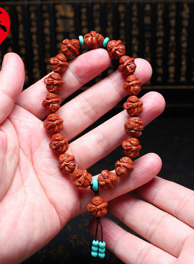苏家手工核雕大圣手串