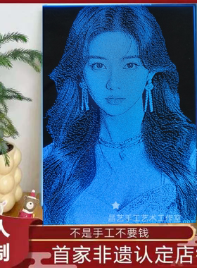 锤子画玻璃画像手工定制