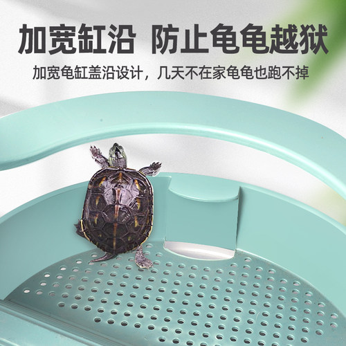 乌龟饲养缸龟缸养乌龟专用缸家用豪华大别墅小乌龟鳄龟巴西龟生态 - 图3