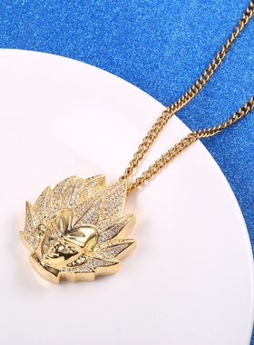 嘻哈饰品项链动漫孙悟空吊坠