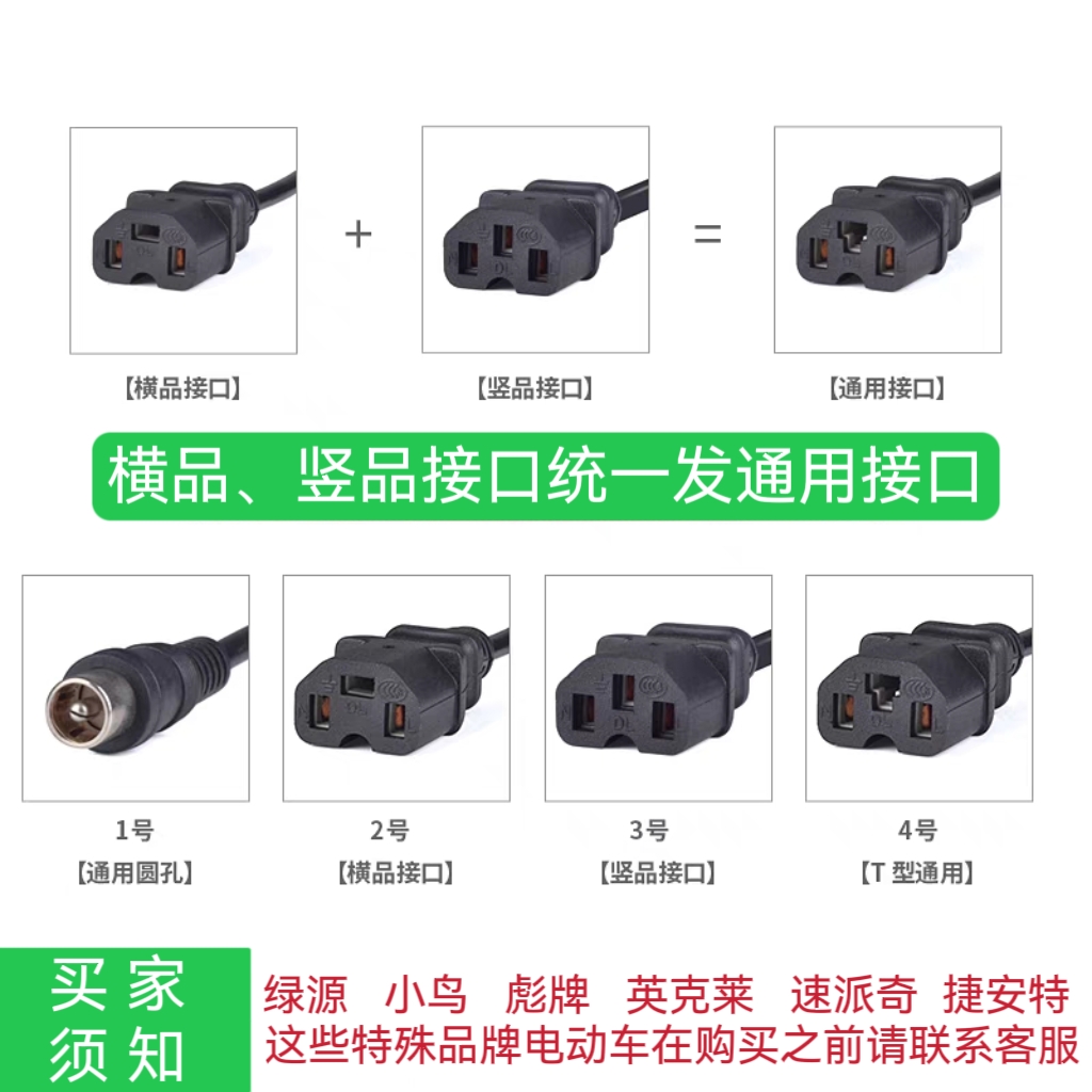 东升48v60v72v智能电动车充电器三轮车充电器自动关机快速通用型 - 图0