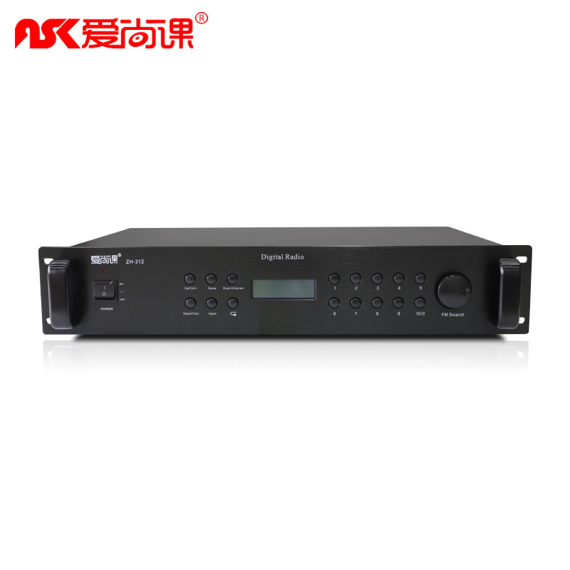 爱尚课 ZH-312 工程用机架式FM/AM储存调谐器收音头数码显示屏