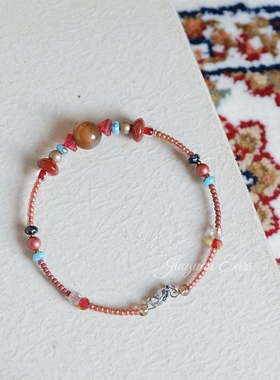 佛窟掠影｜酒馆原创自制敦煌配色手串复古手饰送人平价礼物