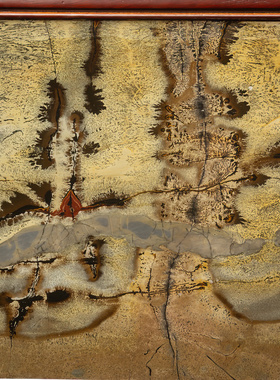 草花石装饰中式客厅书房摆件