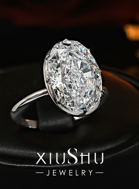 极简光臂925银鸽子蛋戒指