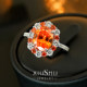 Fenda orange 925 silver ring in autumn