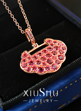 如意锁925银气质新中式吊坠