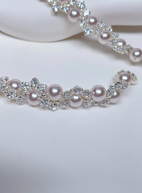 新款超重工曼塔珍珠锆石手链精致淑女腕饰百搭个性甜美手串女礼物