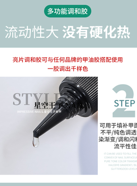 百变调和胶稀释剂多功能闪粉亮片