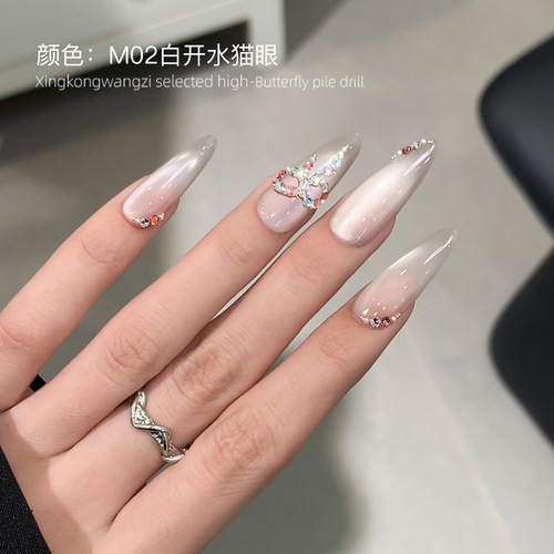 美甲K9钻饰品12格大小迷你混装平底钻网红爆款高品质爆闪指甲饰品 - 图2