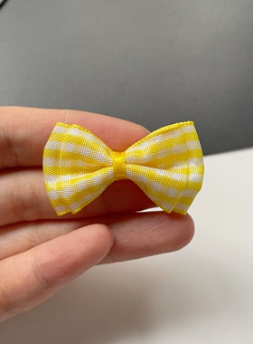 4X2.5cm精工双层束腰缎带蝴蝶结DIY娃衣发箍烘焙装饰品成品