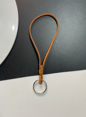 皮绳绒皮绳龙虾扣手机挂绳钥匙扣手工diy包包玩偶饰品挂饰材料