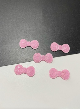 2.2*1cm 闪粉迷你蝴蝶结满钻打底发饰配件宠物发夹diy材料