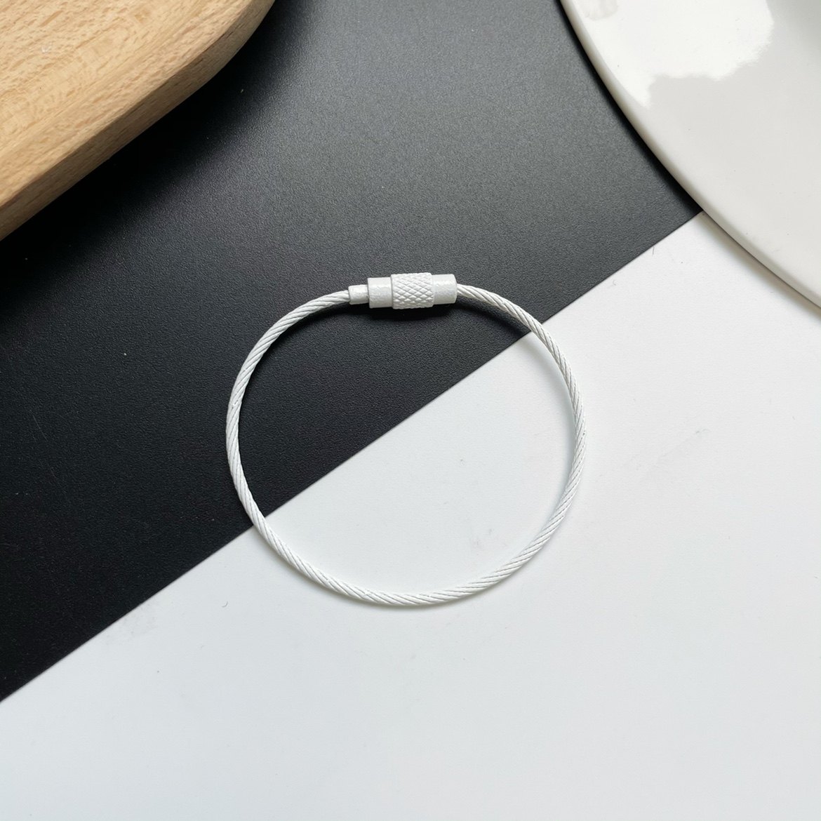 糖果色钥匙圈不锈钢 钢丝圈 钢丝环 钢丝绳钥匙扣钥匙圈 吊牌挂扣,淘宝优惠券,粉丝福利购,淘宝优惠卷