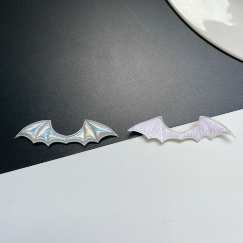 pu皮压花小恶魔翅膀lolita发饰手帐diy娃装饰配件材料 - 图0