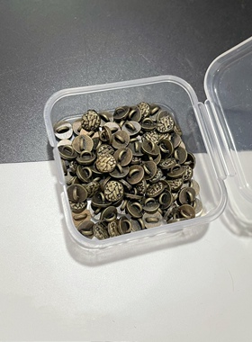 8mm小香风娃用玫瑰金属纽扣7mm花纹扣子娃衣辅料bjd小布diy手工