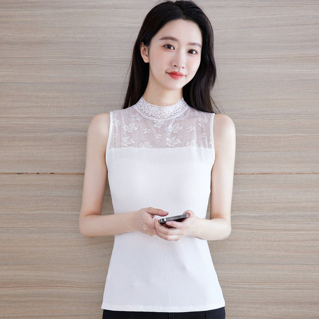 Hollow lace vest sexy ແລະ slimming
