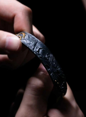 真武大帝手镯山鬼敕令刻字龟蛇二将神兽复古国风手环饰品