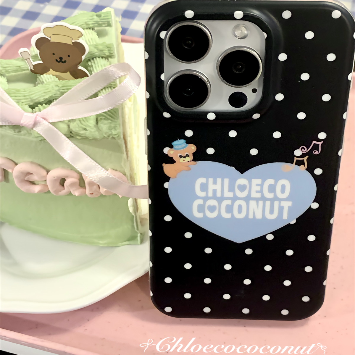 花椰子 大清仓原创韩系波点爱心小狗imd手机软壳适用iPhone16Pro,淘宝优惠券,粉丝福利购,淘宝优惠卷