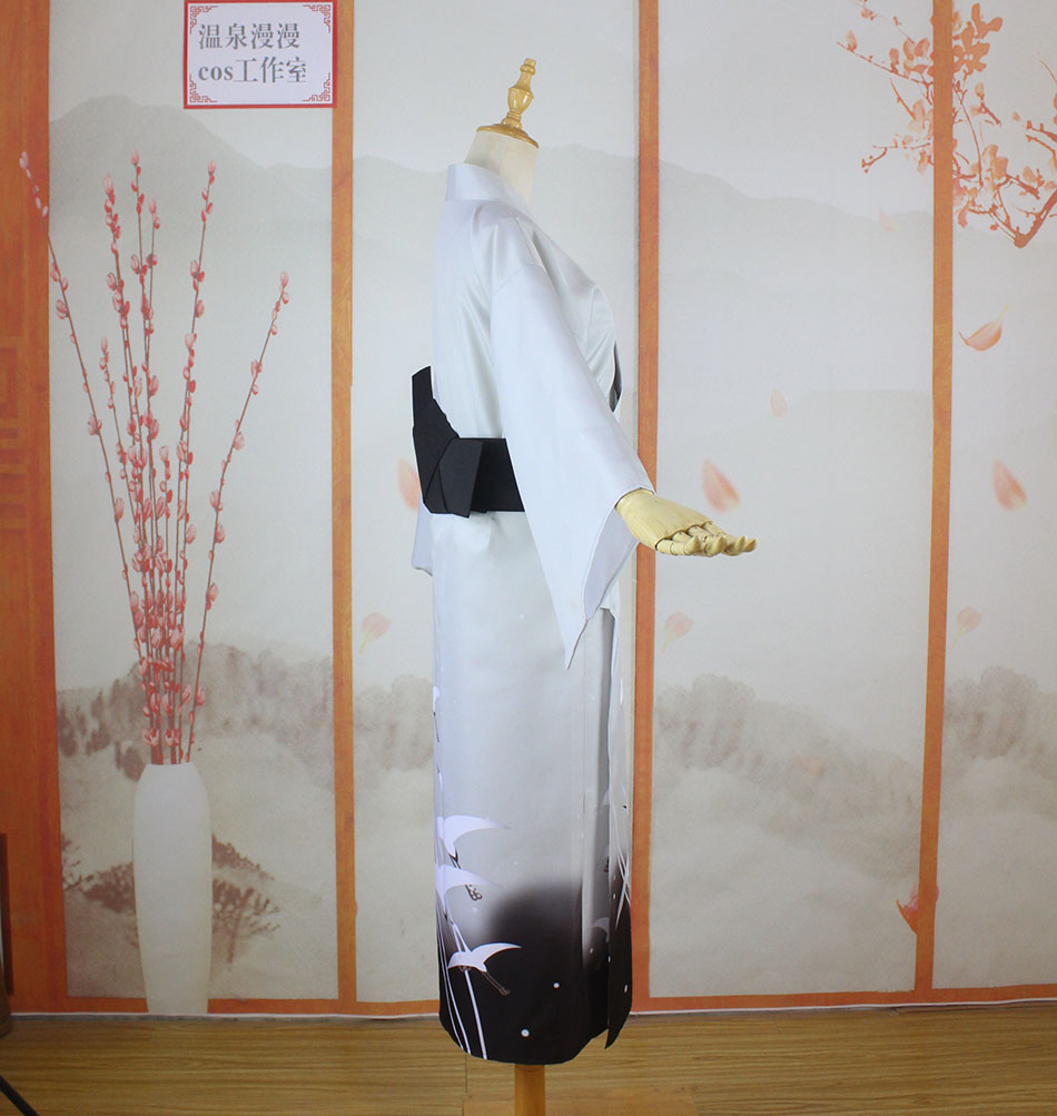 温泉漫漫一刀剑乱舞太刀姬鹤一文字cos和服轻装浴衣定制不退_虎窝淘