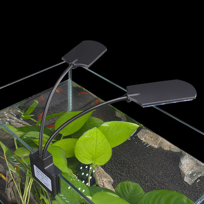 鱼缸灯led水草灯x7防水小型节能照明灯可调节海水迷你led灯全光谱 虎窝淘