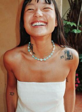 2024新款度假风巴洛克珍珠项链