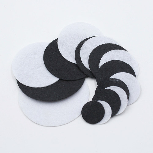 无纺布圆片饰品配件发夹头饰不织布垫片发饰材料手工DIY饰品配件 - 图3