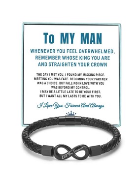 新品 To My Man - Infinity Personalized Bracelet 个性手链